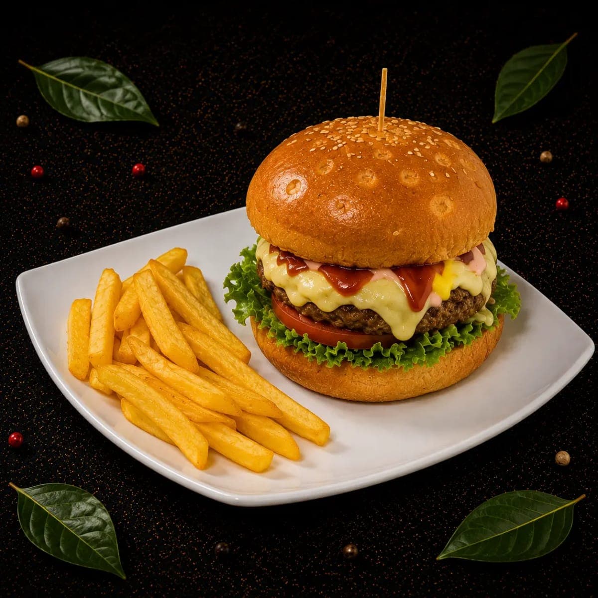 Hamburguesa en Combo Sencilla